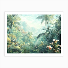 Tropical Forest Landscape Art Print