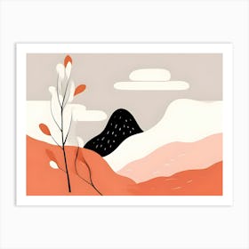 Abstract Mountain Landscape 10 Art Print