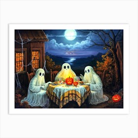 Ghosts At The Table 1 Art Print