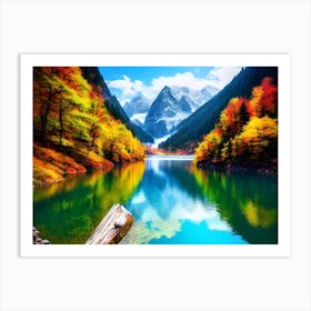 Autumn Lake 13 Art Print