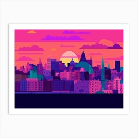 Budapest Skyline 2 Art Print