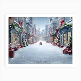 Christmas Street Art Print