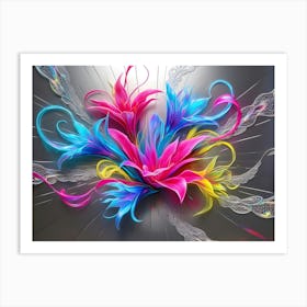 Colorful Flowers 17 Art Print