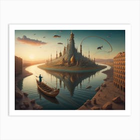 City On A River Art Print