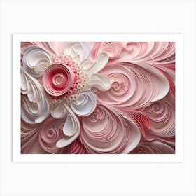 Swirl Paper Art Art Print