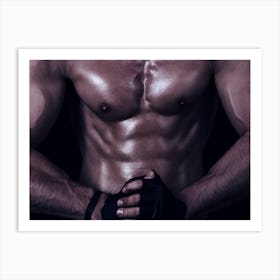 Muscular Man Art Print