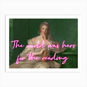 Hers For The Reading Art Print