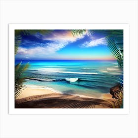 Beach Scene 3 Art Print