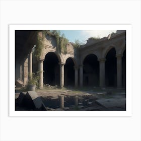 Abandoned Building Ruins Art Print