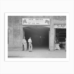 Untitled Photo, Possibly Related To Horse And Mule Company, New Iberia, Louisiana By Russell Lee Art Print