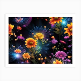 Floral Wallpaper Art Print