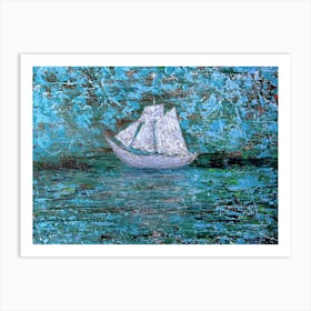 Sailboat In The Water Art Print