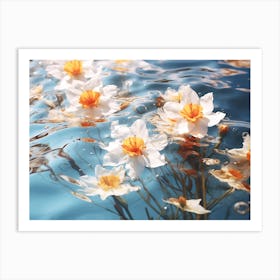 Daffodils In Water 5 Art Print