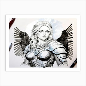 Angel Of The Sky 3 Art Print