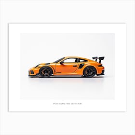 Toy Car Porsche 911 Gt3 Rs Orange Poster Art Print