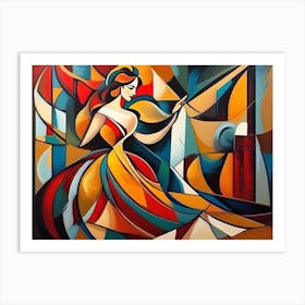 Abstract Vision Of A Woman Art Print