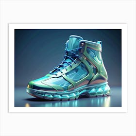 Futuristic Transparent Sneaker Art Print