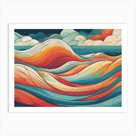 Ocean Waves 1 Art Print