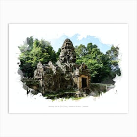 Banteay Kdei & Sra Srang, Temples Of Angkor, Cambodia Art Print