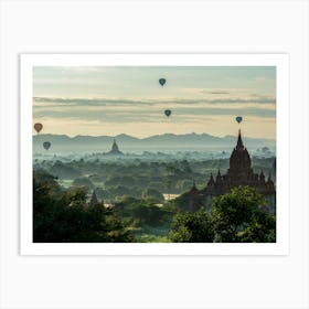 Balloons On Temples Art Print
