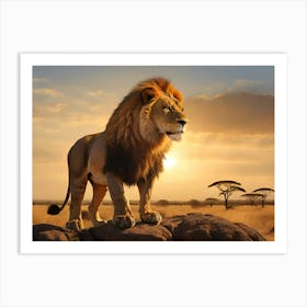 Lion King Paintings Art Print Art Print