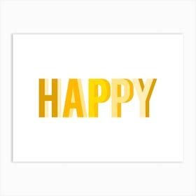 Happy Yellow Art Print