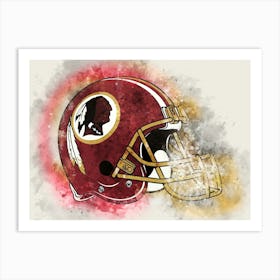 Washington Commanders Helmet Art Print