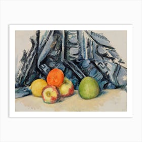 Apples And Cloth, Paul Cézanne Art Print
