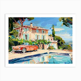 House By The Pool 2 Art Print