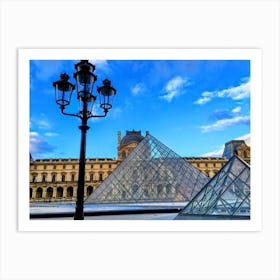 Blue Skies at the Louvre (Paris Series) Art Print