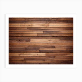 Wood Plank Wall 3 Art Print