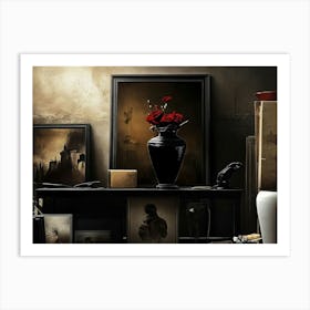 Room Full Of Paintings Art Print