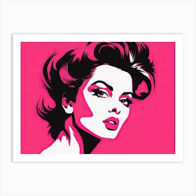 Pop Portrait Of A Woman Art Print