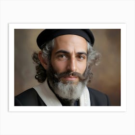 Jewish Man Portrait 04 Art Print