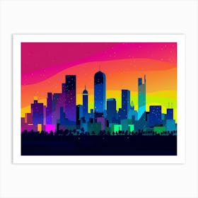 Jeddah Skyline Art Print