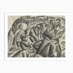 Group Of Workers Art Print