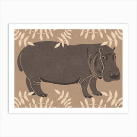Hippo Art Print