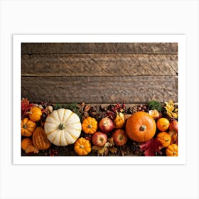 Thanksgiving Pumpkins 2 Art Print