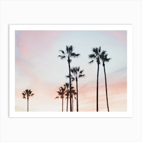 Pastel Beach Sunset Art Print