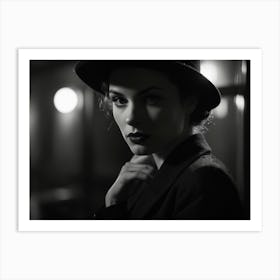 Woman In A Hat 5 Art Print