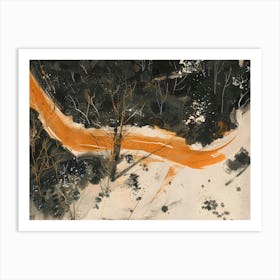 Orange Road Art Print