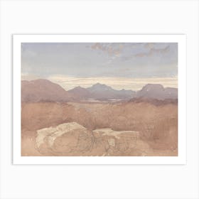 A Mountainous View, North Wales, David Cox Art Print