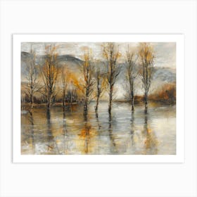 Flooded Trees Art Print