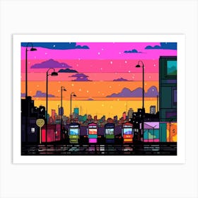 Glasgow Skyline Art Print