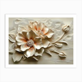 Flowers On A Wall 15 Art Print