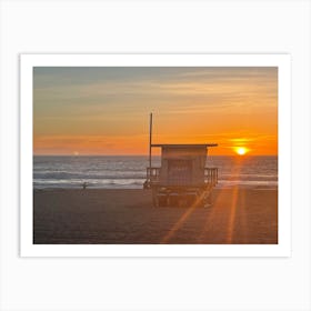 California Sunset Art Print