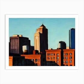 Boston Cityscape Art Print