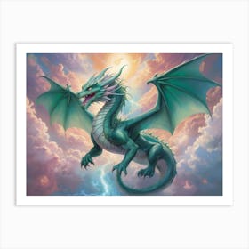 Lightning Dragon Art Print