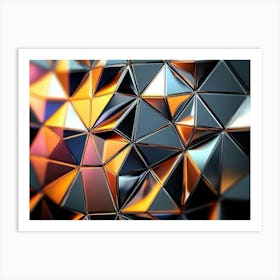 Abstract Triangles Art Print