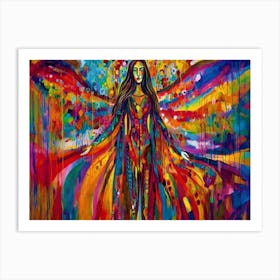 Bountiful Mother - Angel Of The Rainbow Art Print